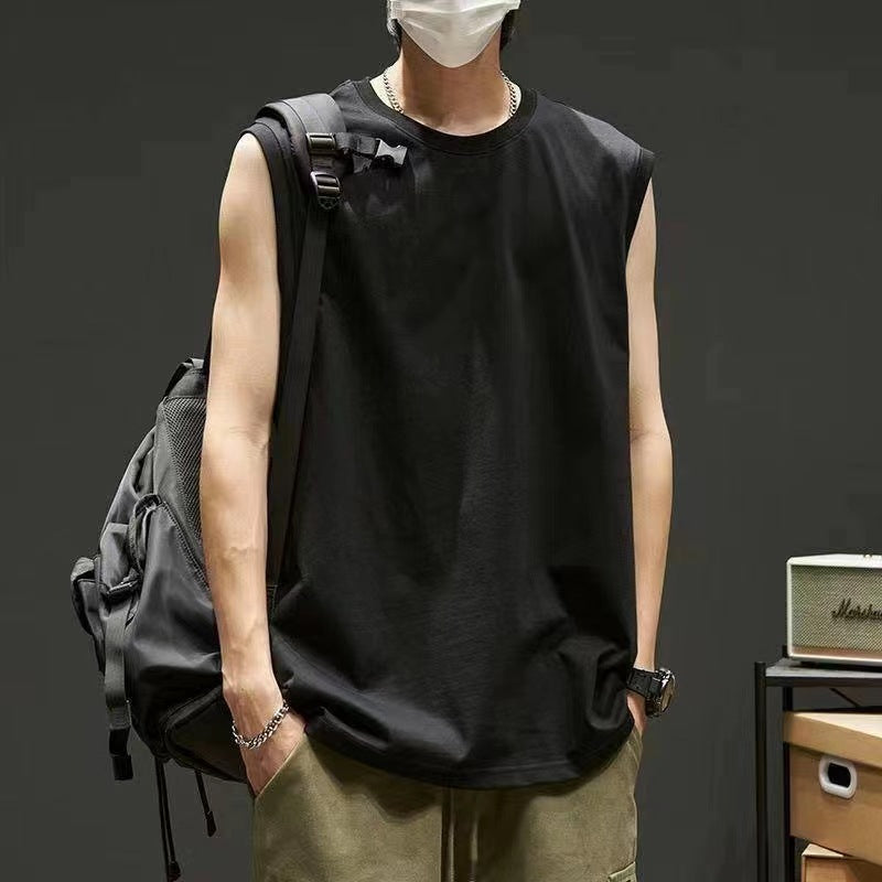 Loose training sleeveless T-shirt