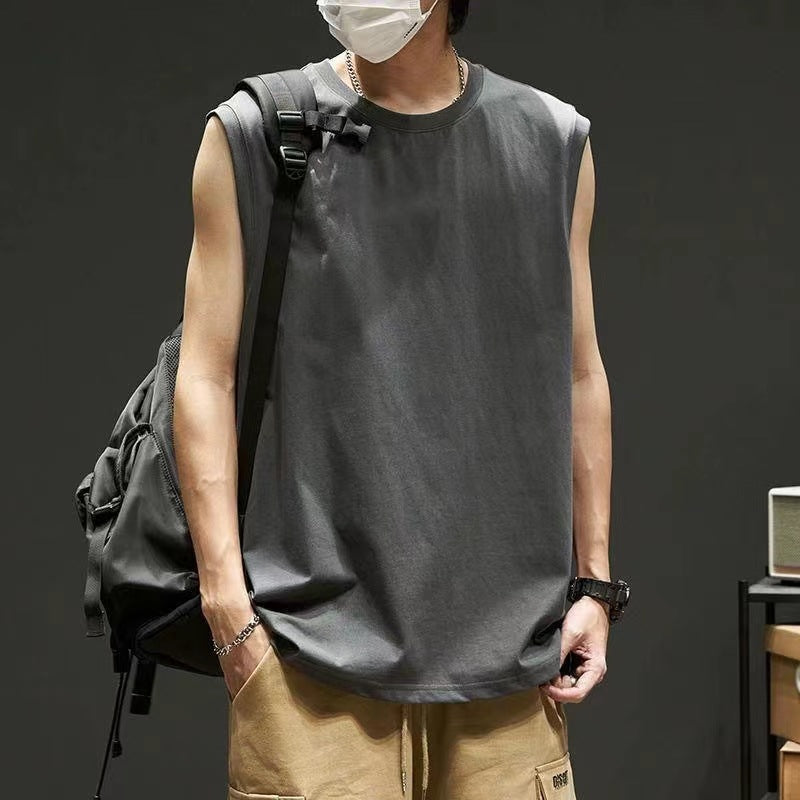 Loose training sleeveless T-shirt