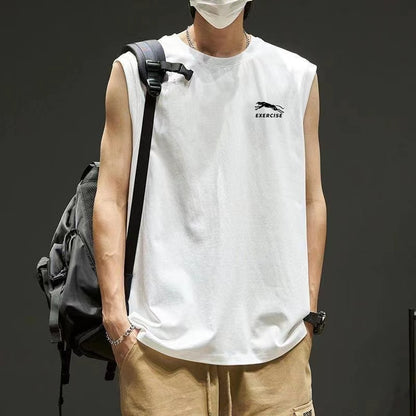 Loose training sleeveless T-shirt