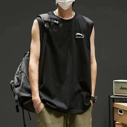 Loose training sleeveless T-shirt