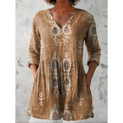 Loose V-Neck Dress