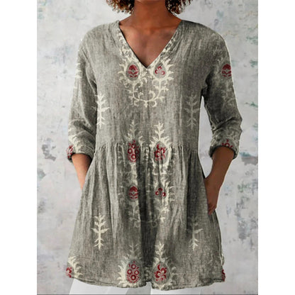 Loose V-Neck Dress
