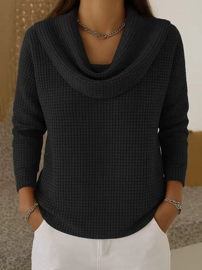 Loose waffle sleeveless top