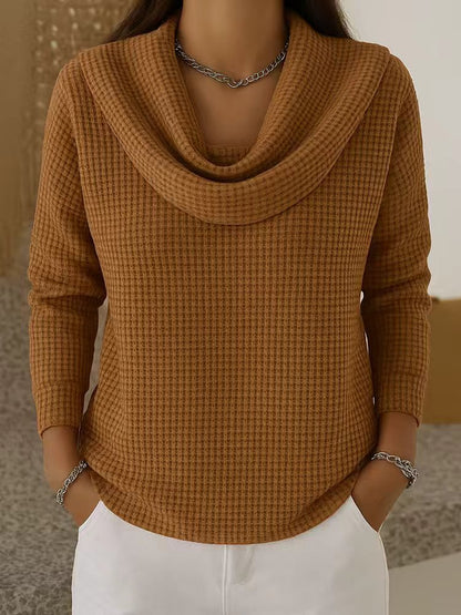 Loose waffle sleeveless top