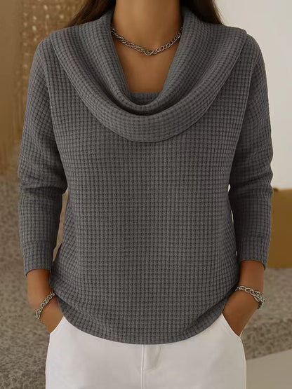 Loose waffle sleeveless top