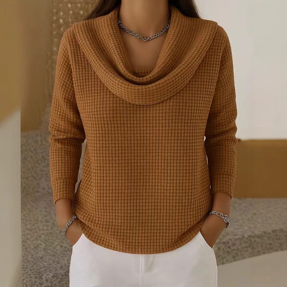 Loose waffle sleeveless top
