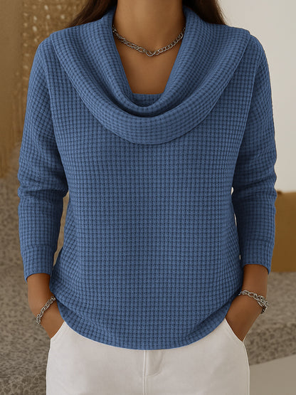 Loose waffle sleeveless top