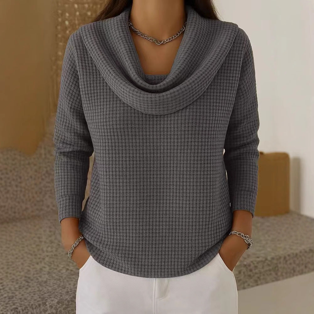 Loose waffle sleeveless top