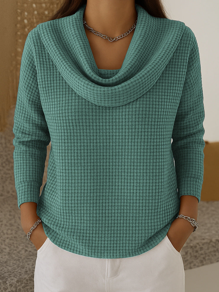 Loose waffle sleeveless top