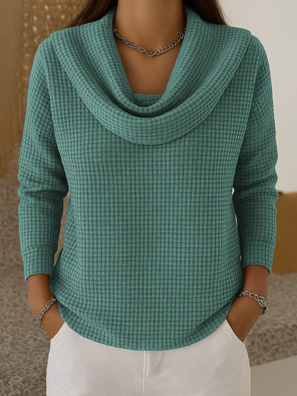 Loose waffle sleeveless top