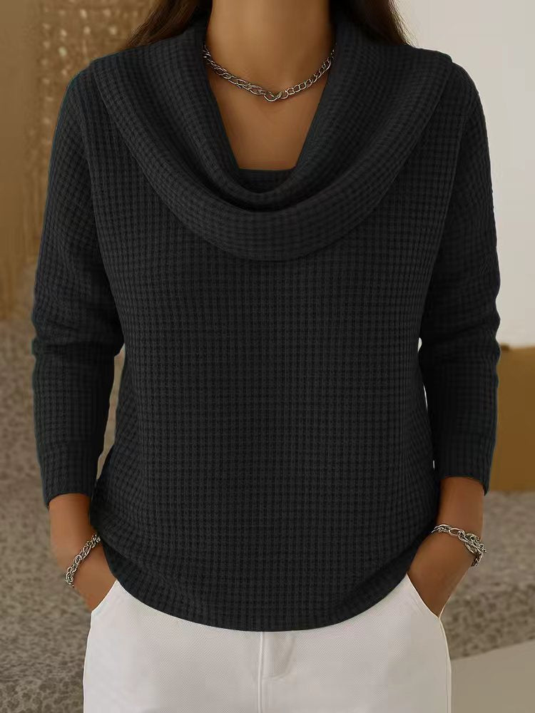 Loose waffle sleeveless top