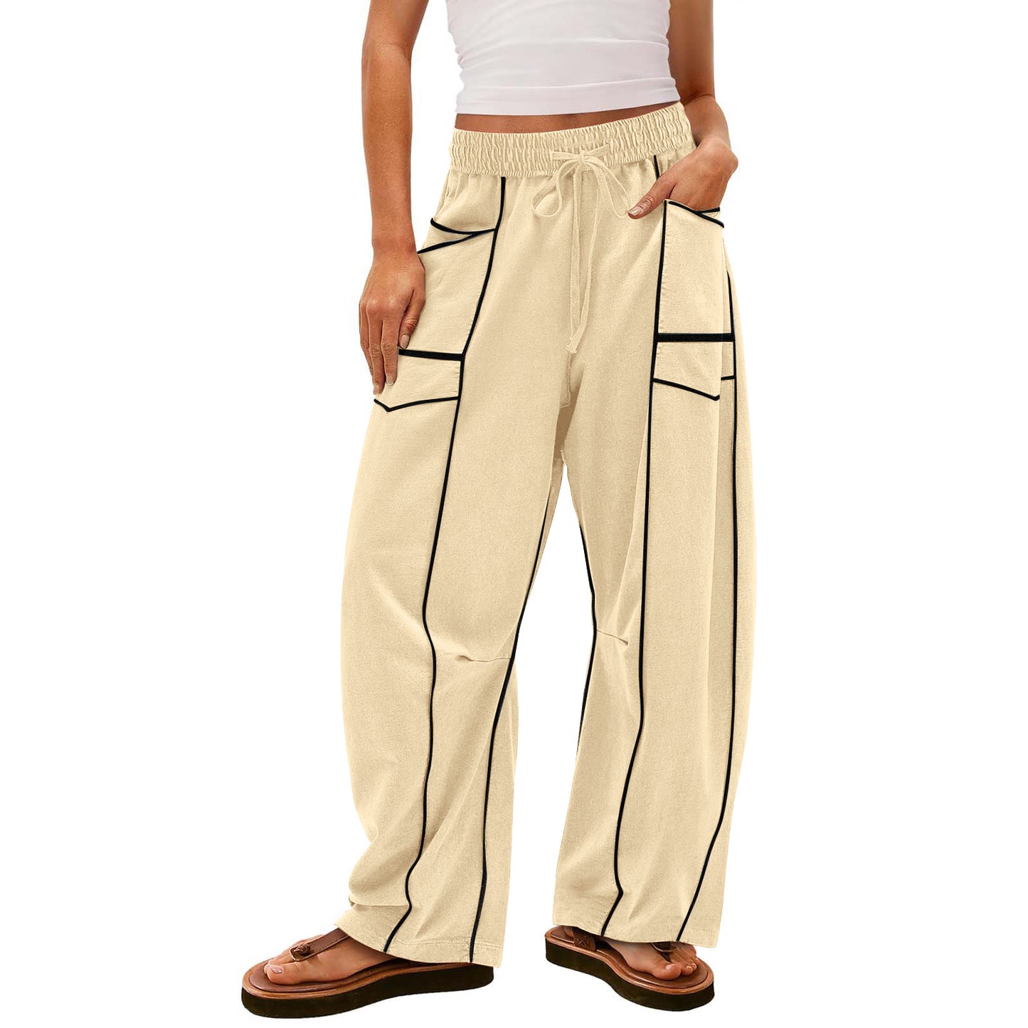 Loose Wide-Leg Casual Pants