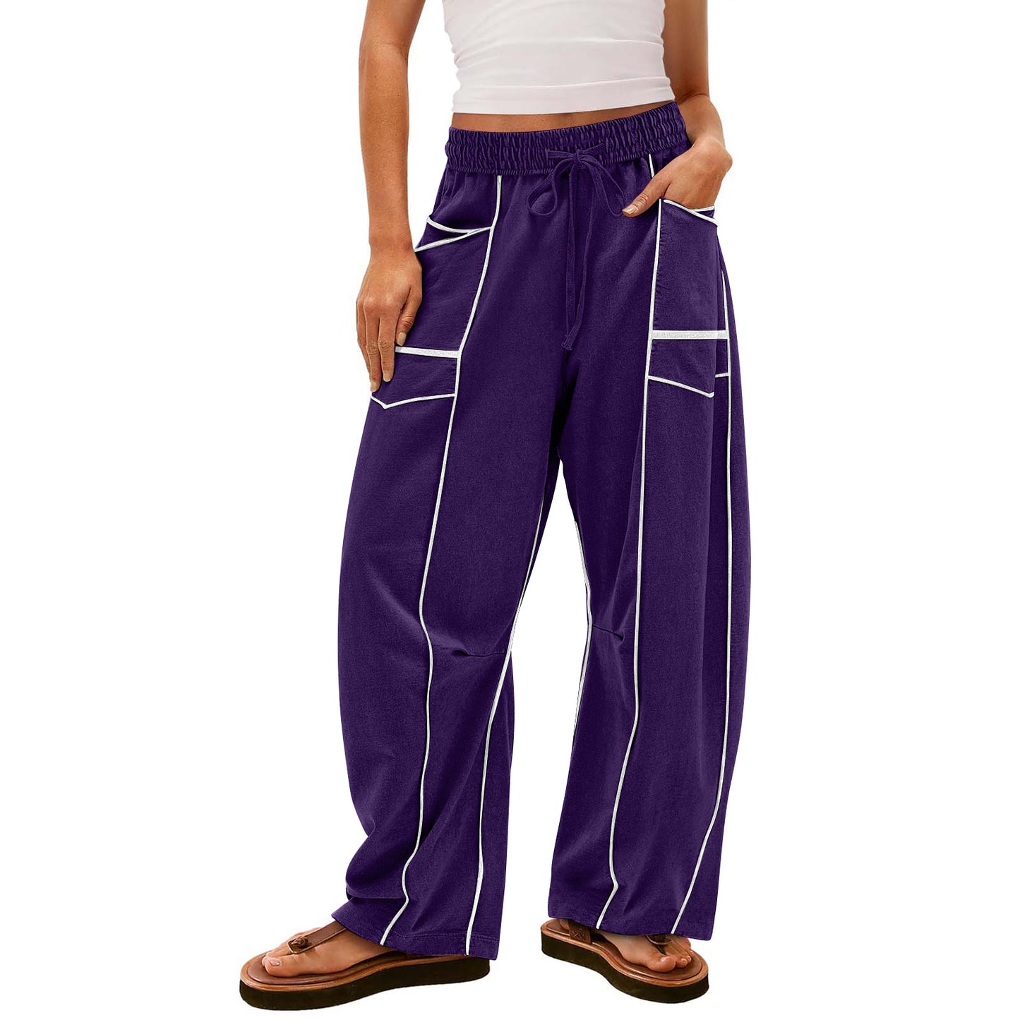 Loose Wide-Leg Casual Pants