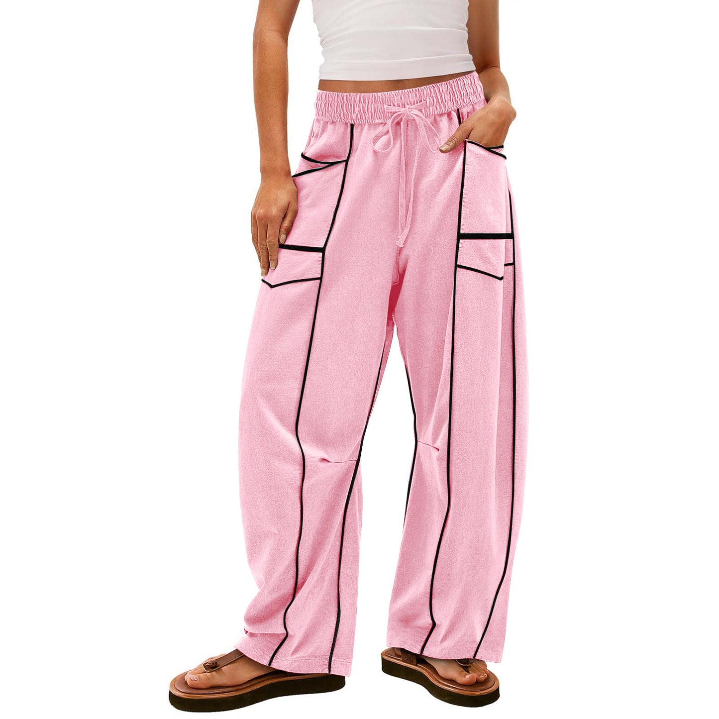 Loose Wide-Leg Casual Pants