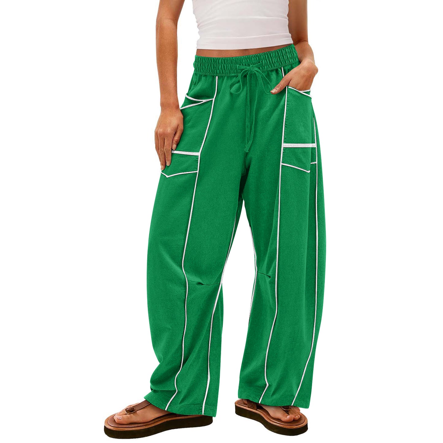 Loose Wide-Leg Casual Pants