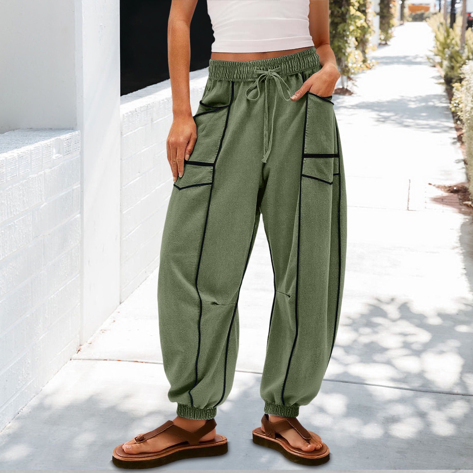 Loose Wide-Leg Casual Pants