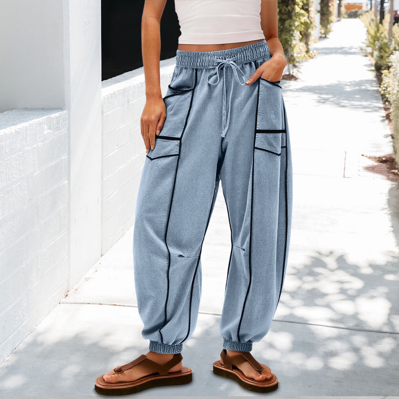 Loose Wide-Leg Casual Pants