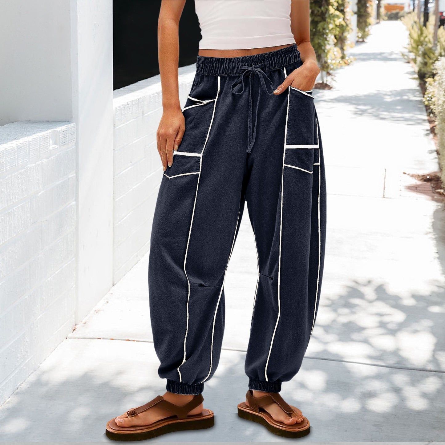 Loose Wide-Leg Casual Pants