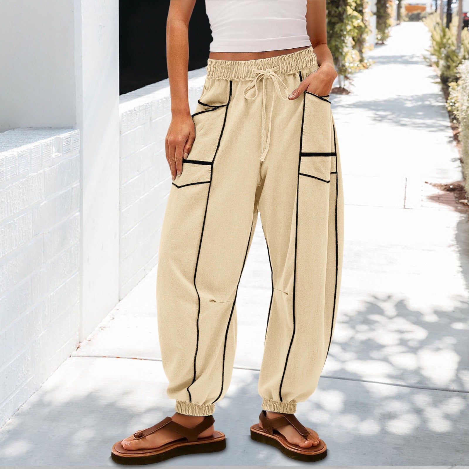 Loose Wide-Leg Casual Pants