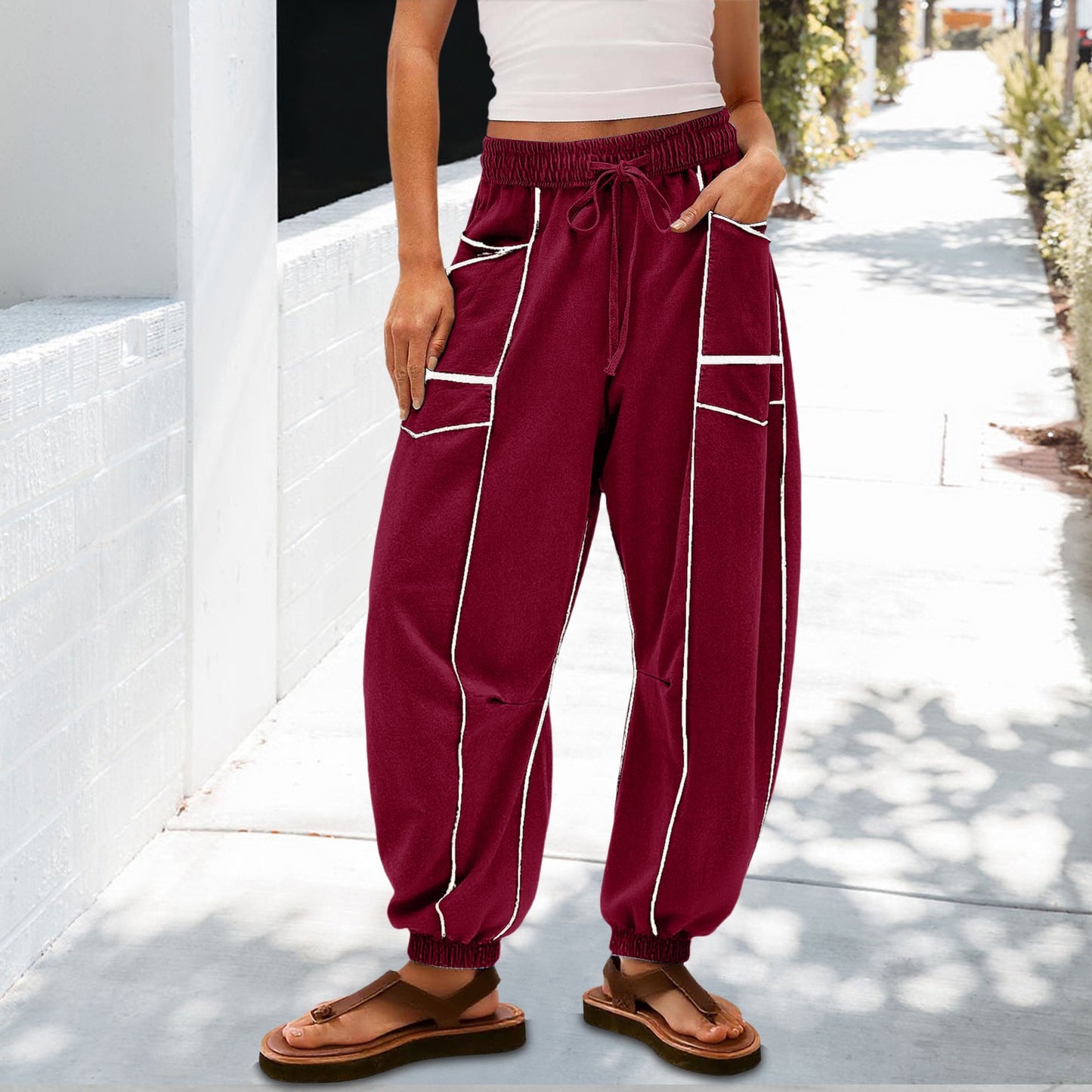 Loose Wide-Leg Casual Pants