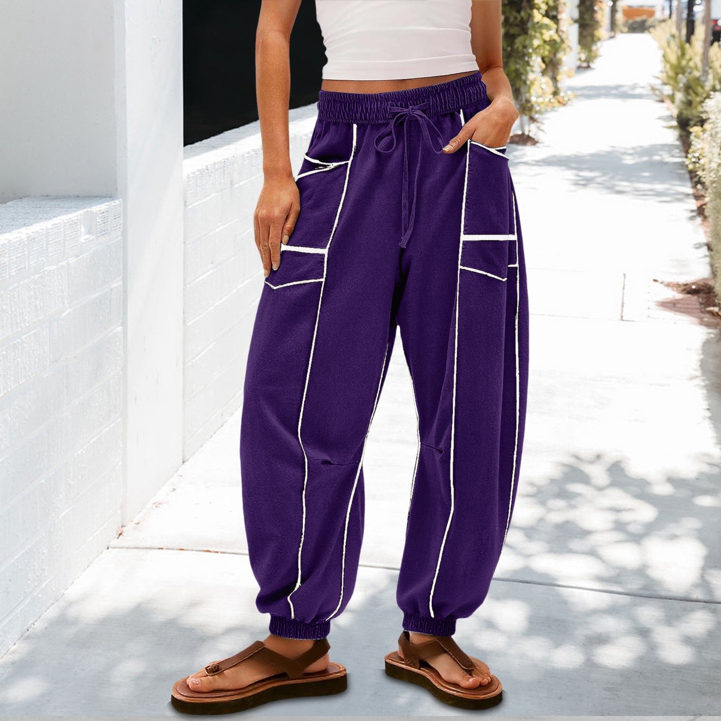 Loose Wide-Leg Casual Pants