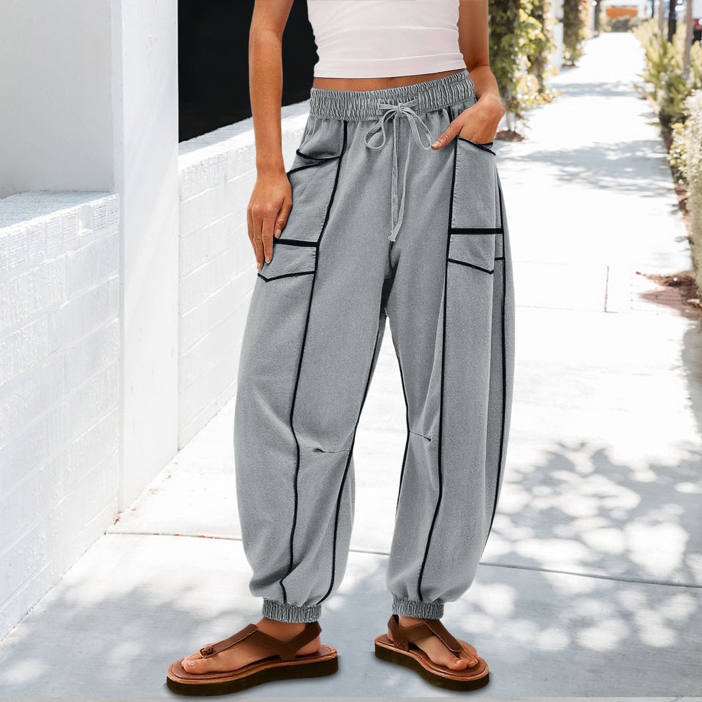 Loose Wide-Leg Casual Pants