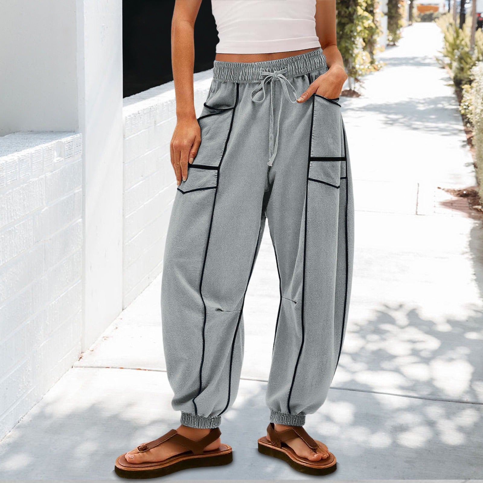 Loose Wide-Leg Casual Pants