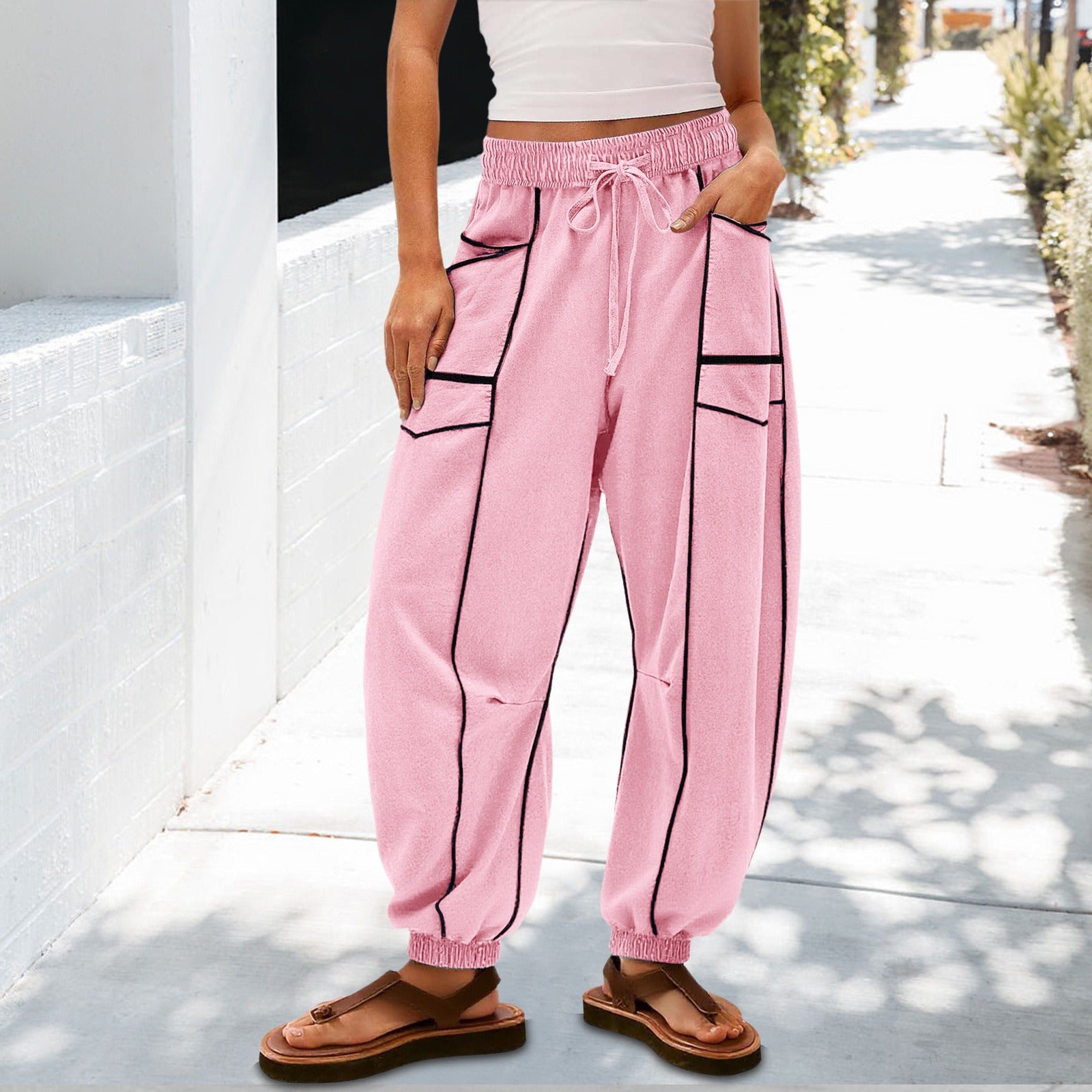 Loose Wide-Leg Casual Pants