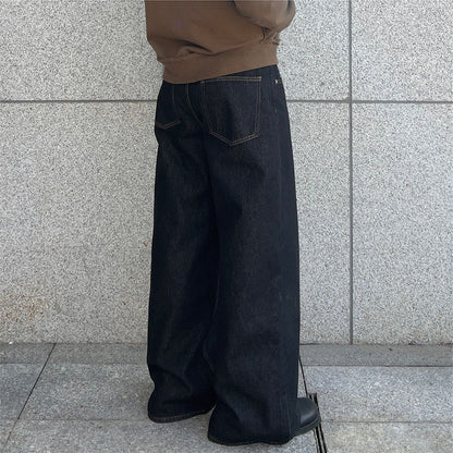 Loose Wide Leg Denim Pants for Men