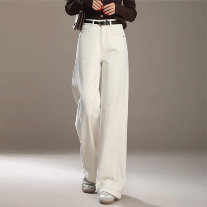 Loose Wide-Leg High-Waist Jeans for Women