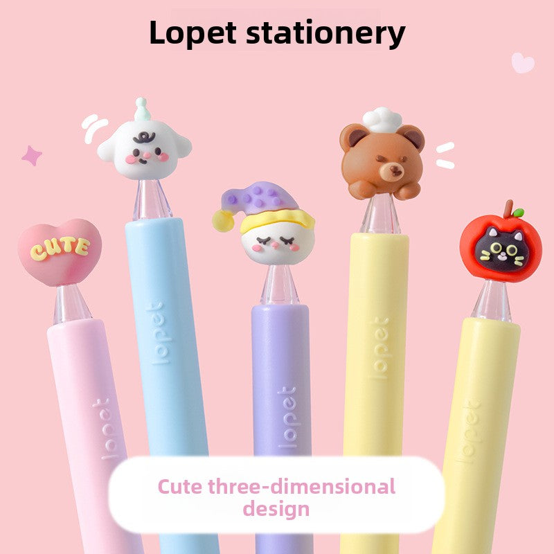 Lopet 0.5mm Retractable Gel Pen Set for Students