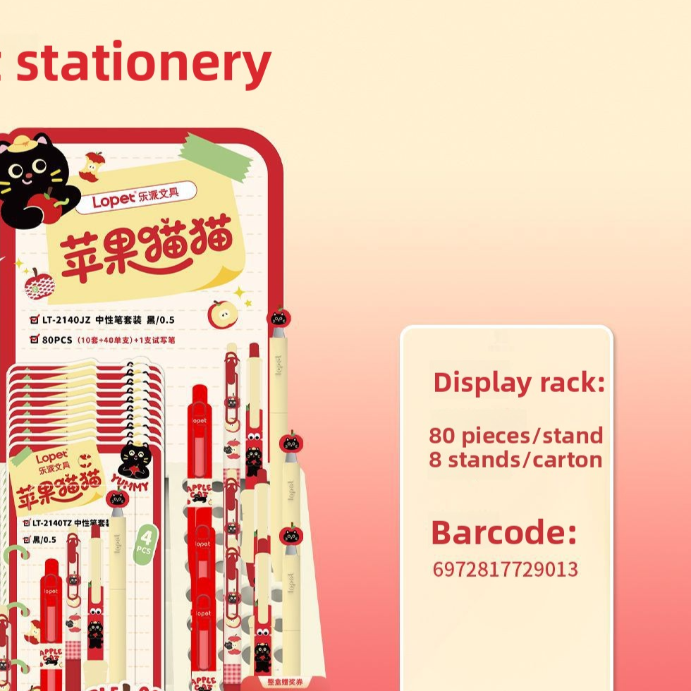 Lopet 0.5mm Retractable Gel Pen Set for Students