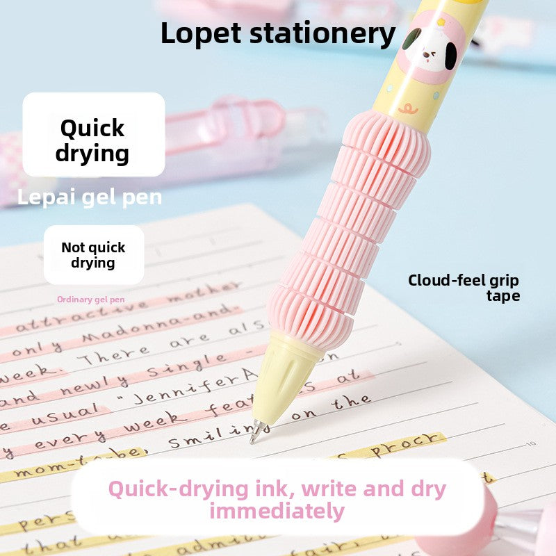 Lopet 0.5mm Retractable Gel Pen Set for Students