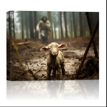 Lost Lamb Canvas Wall Art for Home Decor