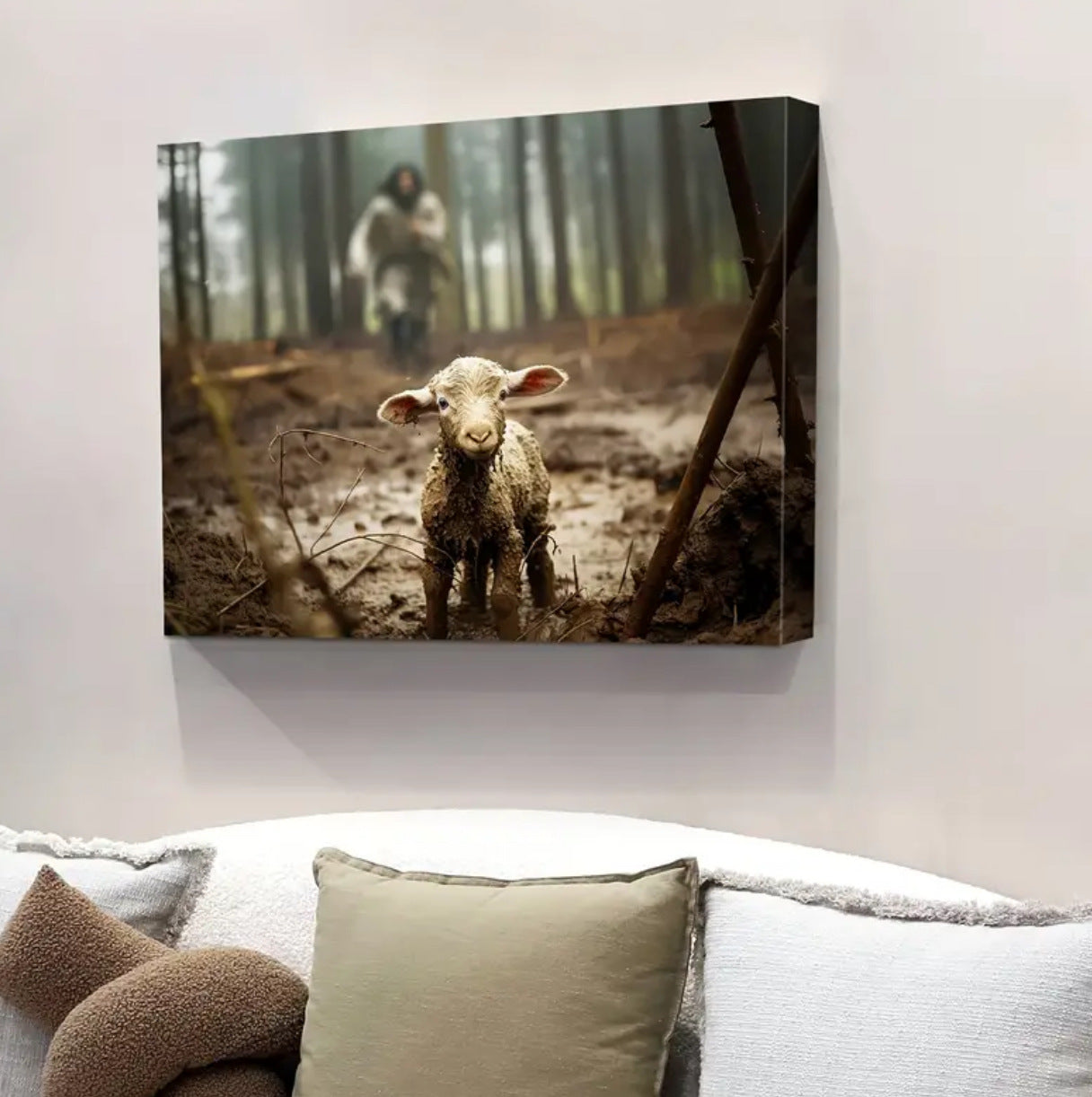 Lost Lamb Canvas Wall Art for Home Decor
