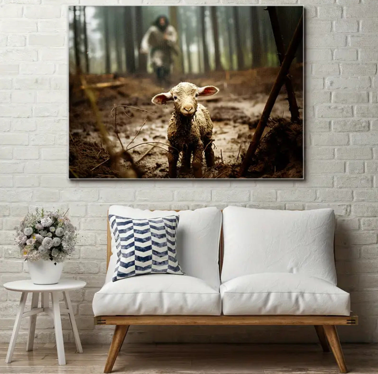 Lost Lamb Canvas Wall Art for Home Decor
