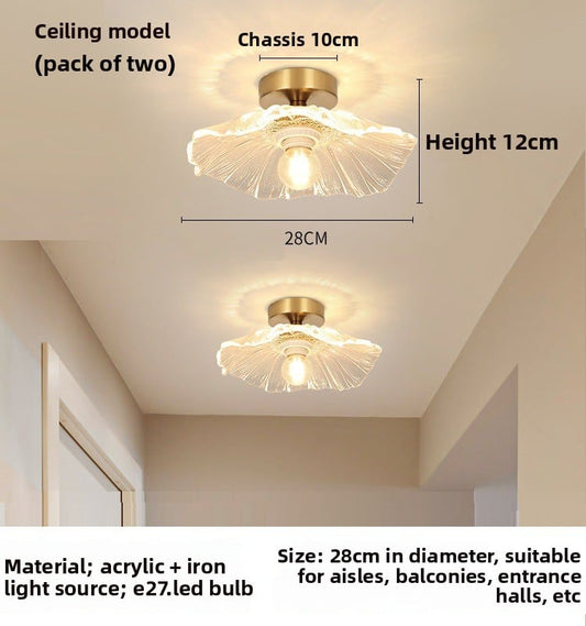 Lotus leaf led aisle light