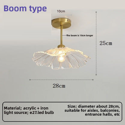 Lotus leaf led aisle light