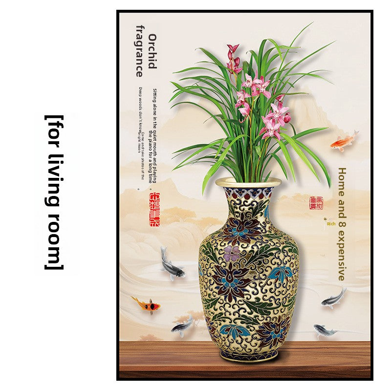 Lotus PVC Self-Adhesive Wall Sticker