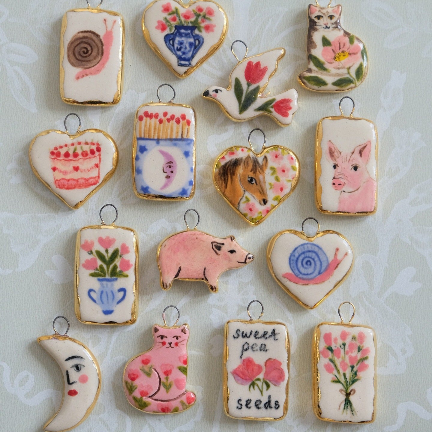Love Flower Animal Series Pendant