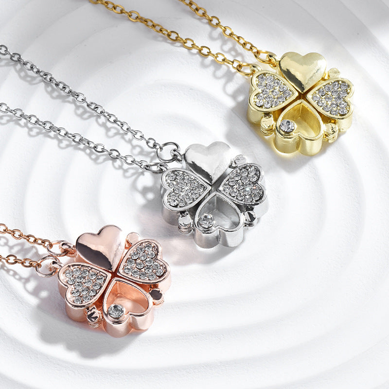 love folding creative clavicle chain