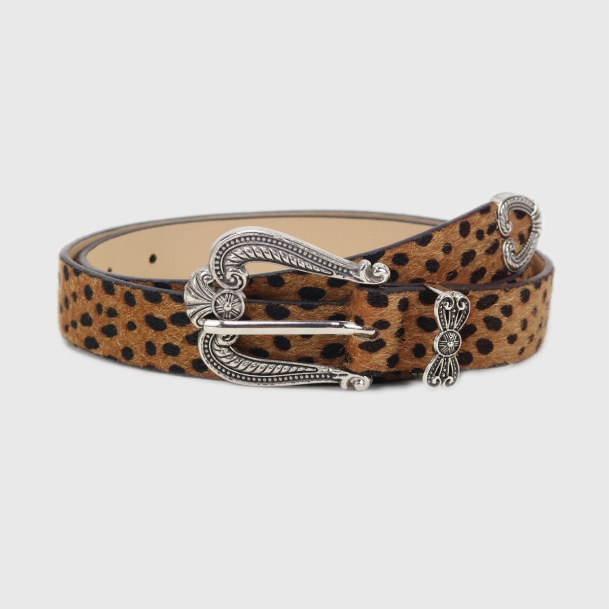 Love Heart Retro Leopard Print Belt