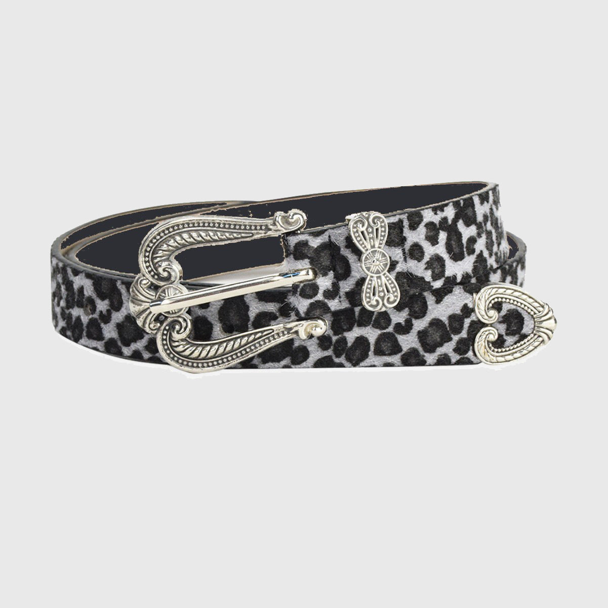 Love Heart Retro Leopard Print Belt