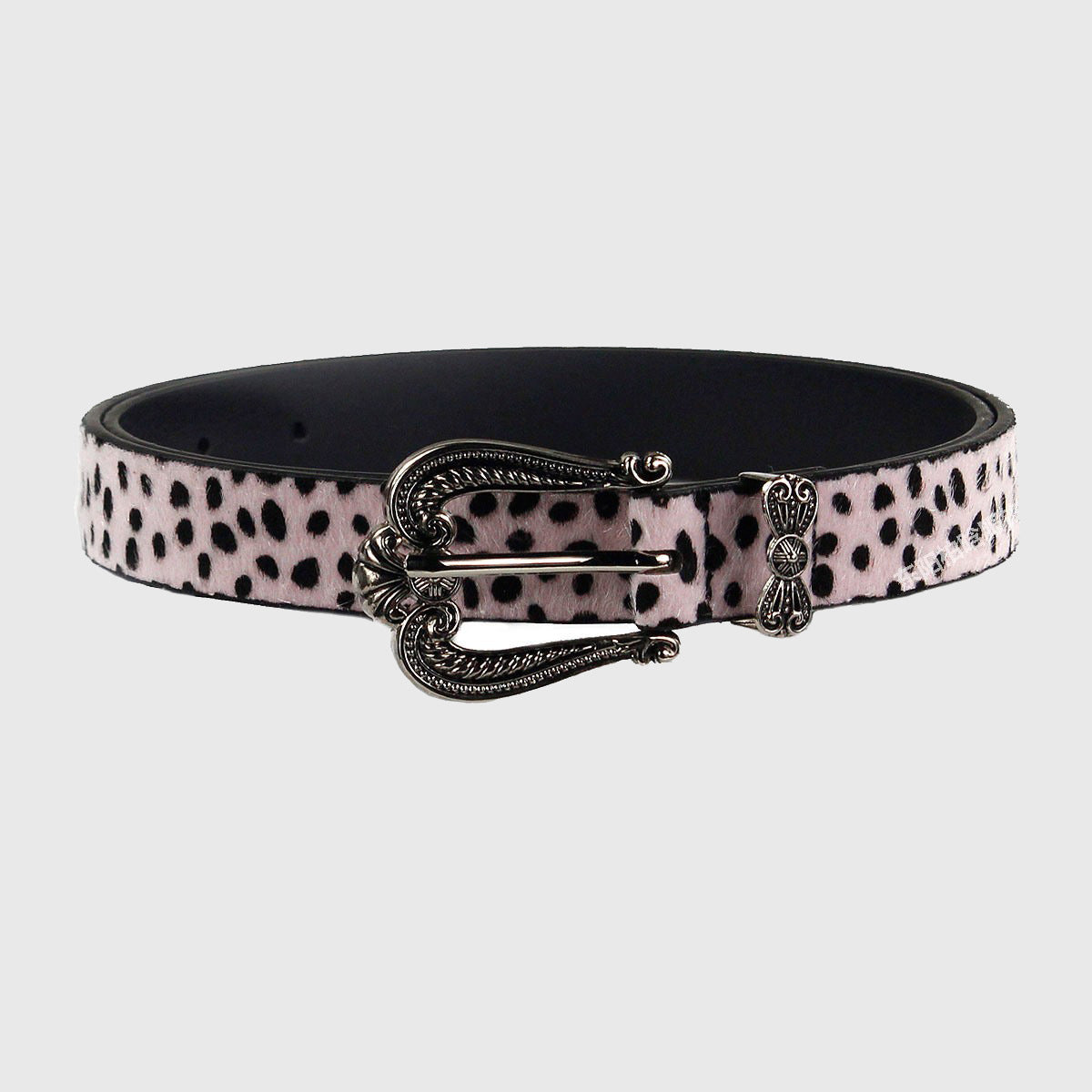 Love Heart Retro Leopard Print Belt