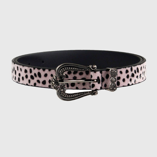Love Heart Retro Leopard Print Belt