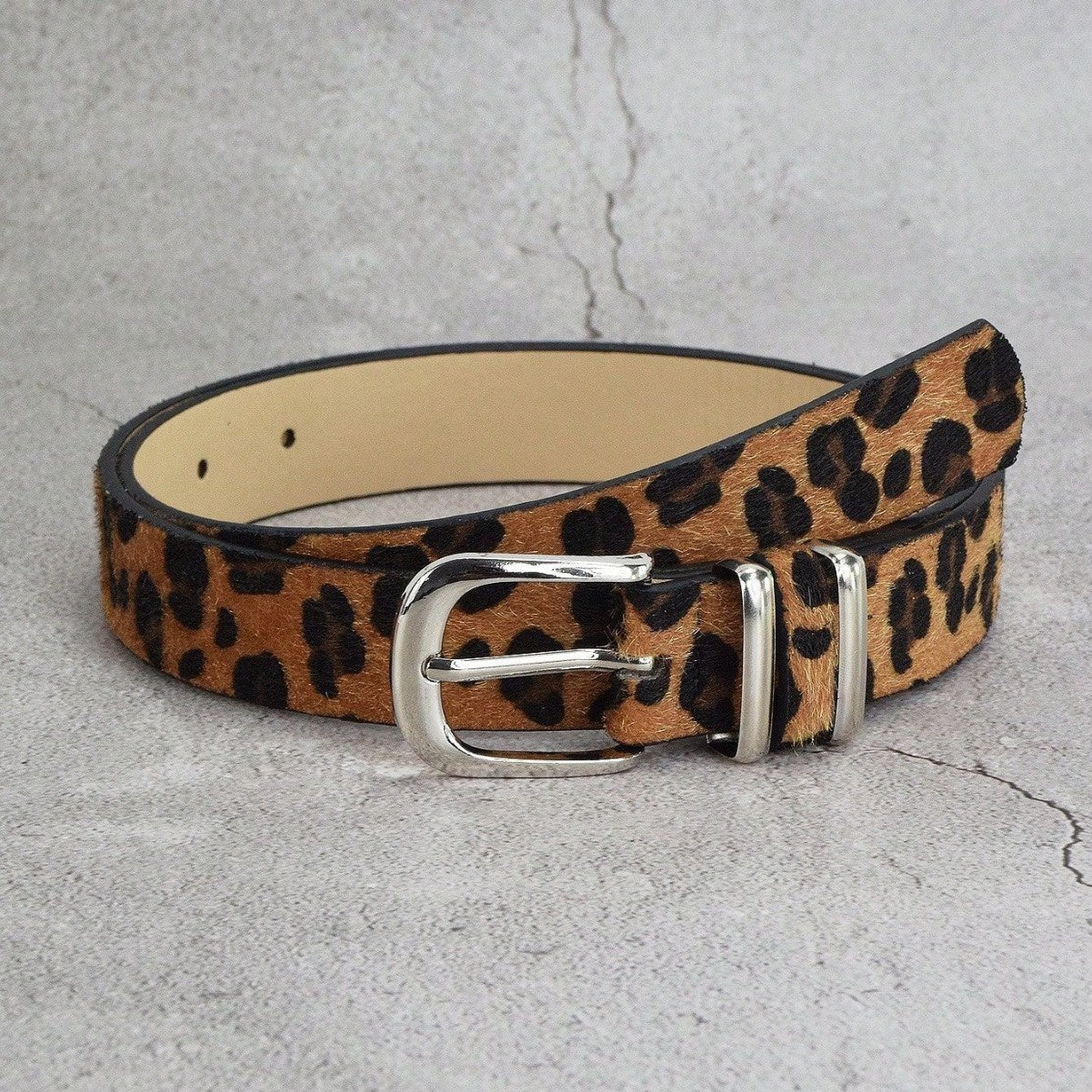 Love Heart Retro Leopard Print Belt