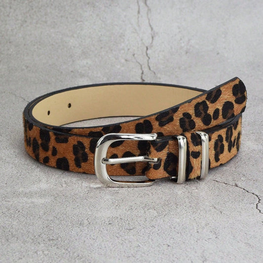 Love Heart Retro Leopard Print Belt