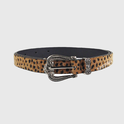 Love Heart Retro Leopard Print Belt