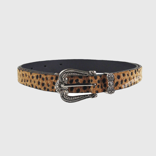 Love Heart Retro Leopard Print Belt