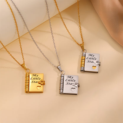 Love Letter Envelope Titanium Steel Necklace